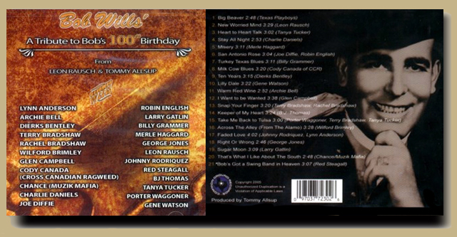 Bob Wills Tribute CD